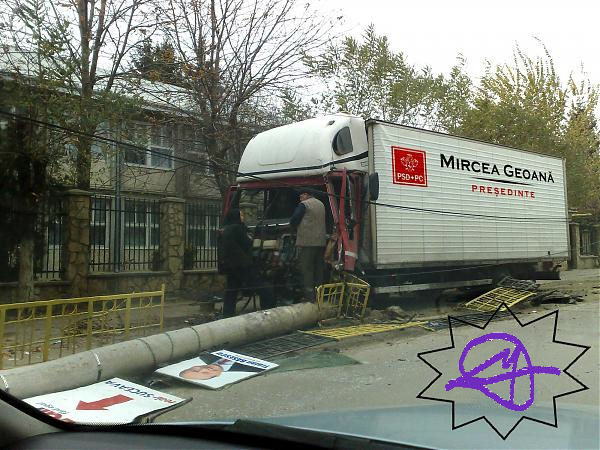 mircea geoana's truck