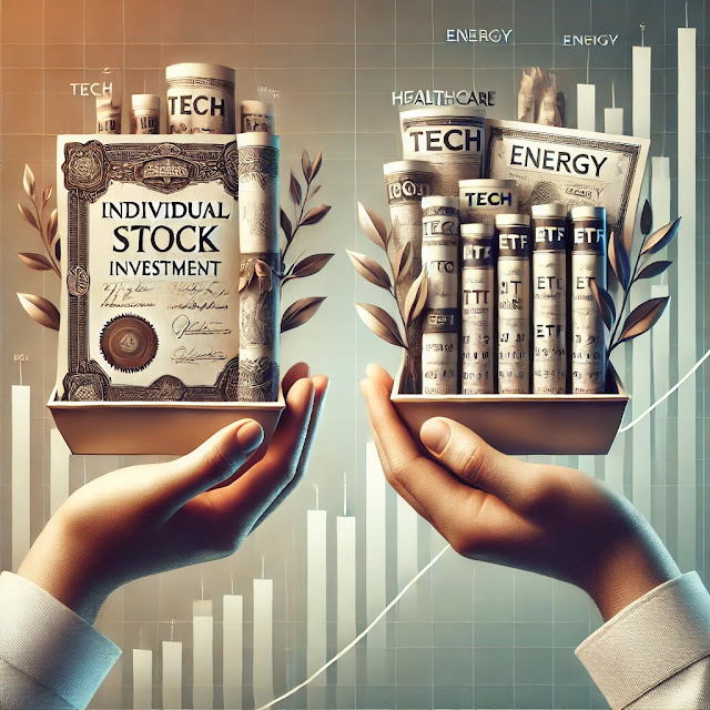 Tabla comparativa entre acciones y ETFs con sus principales diferencias