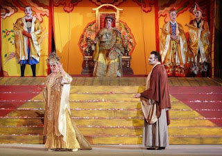 Marcello Giordani(Calaf), Giovanna Casolla (Turandot)photo by Corrado Maria Falsini