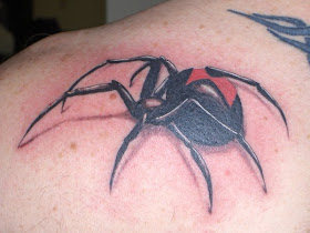 black widow spider tattoo - black widow spider tattoo pictures