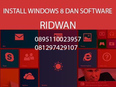 Install ulang laptop dan software daerah bogor