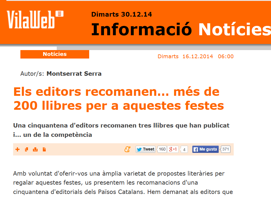 http://www.vilaweb.cat/noticia/4223919/20141216/editors-recomanen-200-llibres-aquestes-festes.html