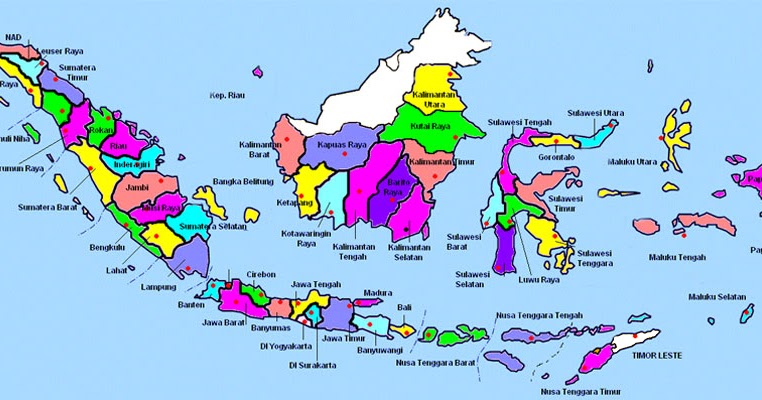 Jumlah Seluruh Provinsi di Indonesia  Tahun 2022 Beserta 