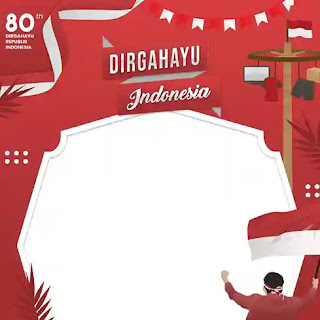 Twibbon Dirgahayu RI 2025 Ke-80 Terbaru Desain Keren
