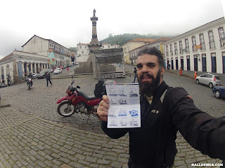 Último carimbo do Caminho dos Diamantes. Ouro Preto/MG.