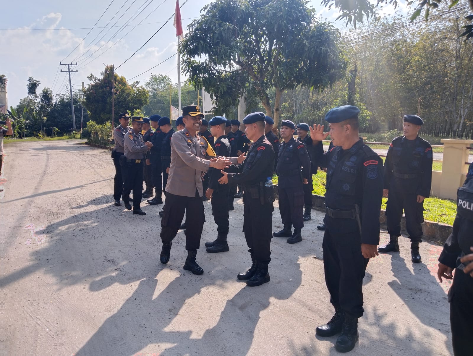 Sukses Amankan Pemilu 2024, Polres Simalungun Apel Pelepasan Personil Brimob 