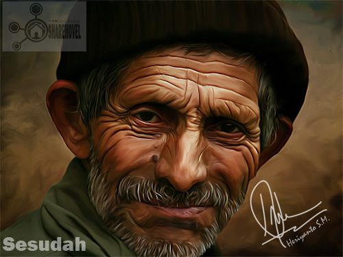 sesudah gambar di smudge painting - tutorial cara membuat efek smudge painting di photoshop