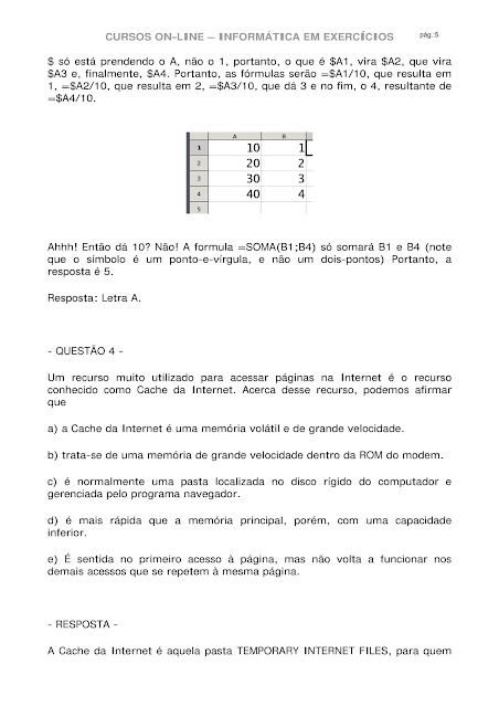 INFORMÁTICA COM EXERCICIOS ESAF