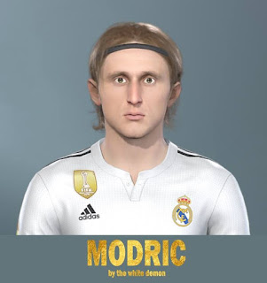 PES 2019 Faces Luka Modrić by Jarray & The White Demon