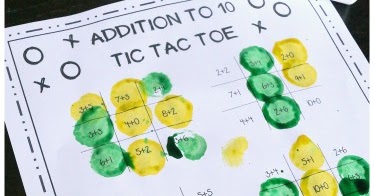 Tic Tac Toe Printables for Kids with a Math Twist!