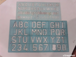 Lettering Guide Drawing Template Stencil