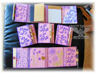 CraftyColonel Donna Nuce using Club Scrap Mobile Office Project and Botanical stamps.