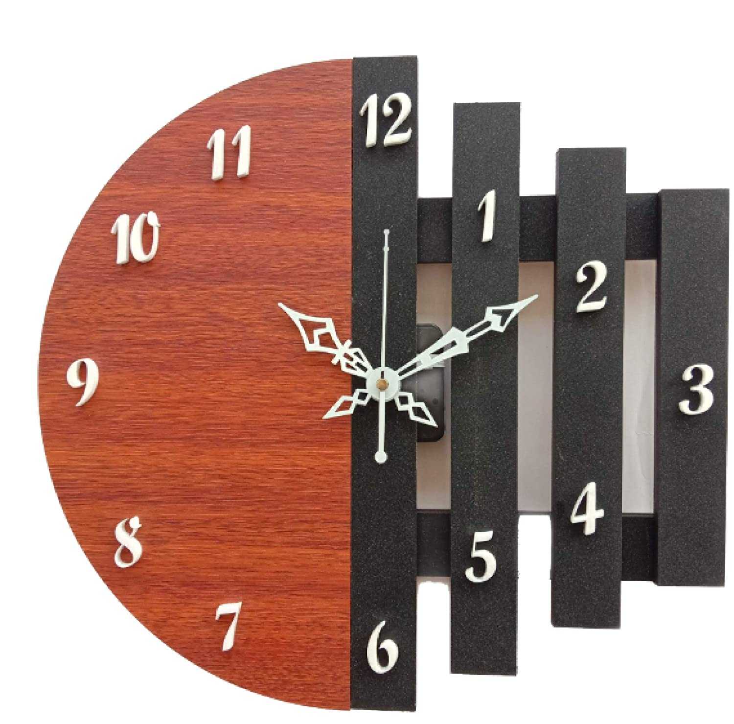 3D Wooden Antique Design Wall Clock