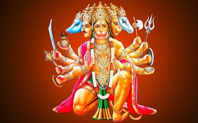 Panchmukhi Hanuman Rare Images Whatsapp Message