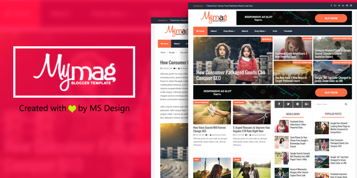 My Mag - Magazine blogger template