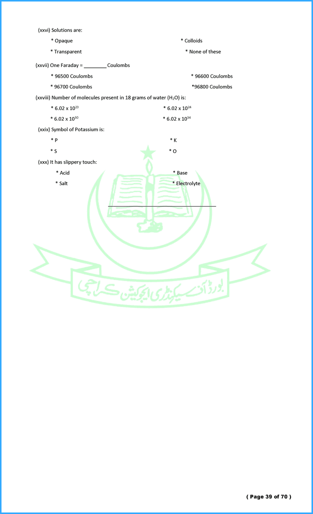 chemistry-9th-model-paper-for-annual-examination-of-2021-science-group