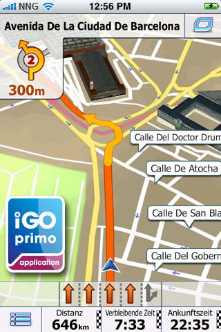 iGO primo app for iPhone