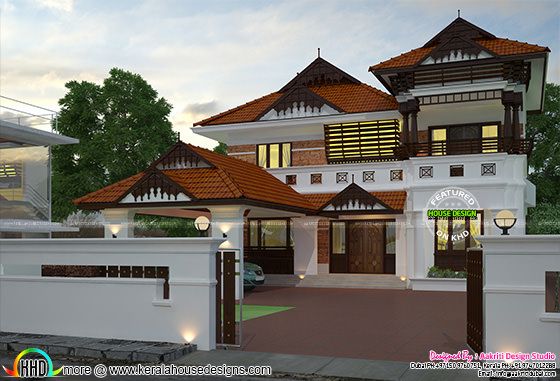Modern style traditional 5 bedroom architecture home