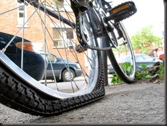 this is what happens when you overtighten a spoke.
