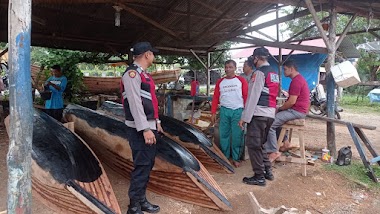 Personil Polsel Langsa Timur Melakukan Giat Patroli Dialogis ke Pemukiman Nelayan 