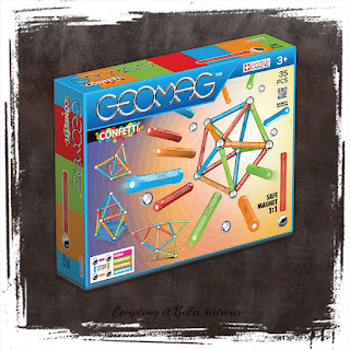 Geomag Constructions Magnétiques, jeu pour enfant aimanté scientifique, pour construire des pyramides, toupies ou tout ce qu'on veut