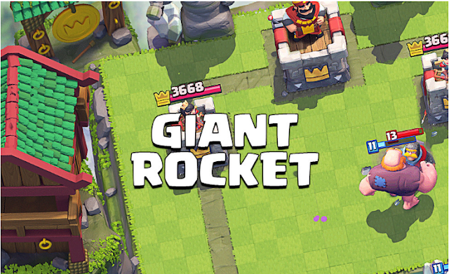 Clash Royale pdate 3 November 2016 Giant Rocket Deck Free-to-Play Deck for Arena 8+  