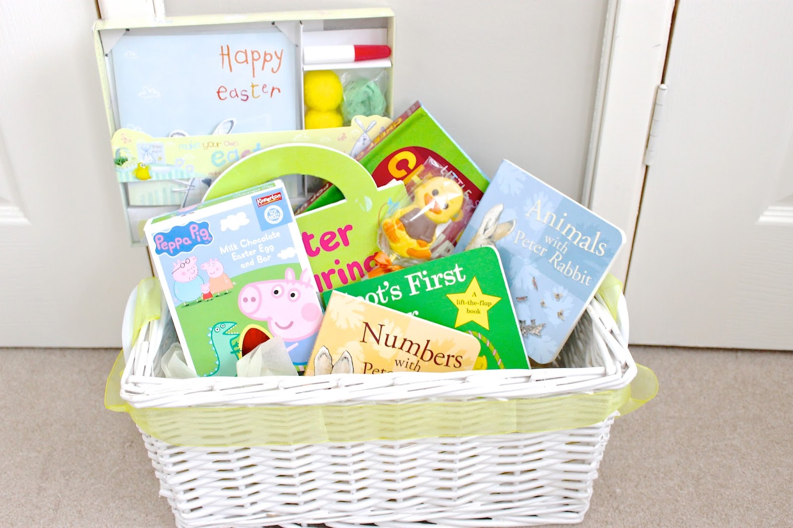 toddler easter basket, easter basket, easter books, easter gifts for toddlers