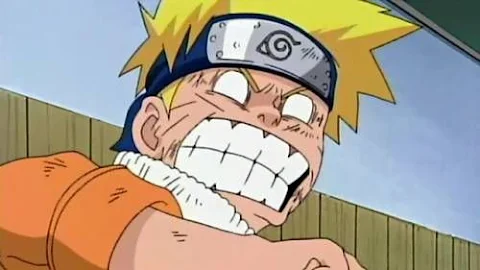 Naruto gritting his teeth goofy face | Anime - Naruto