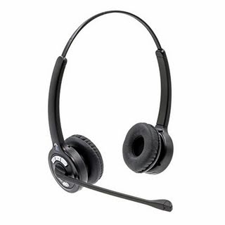 Leitner LH170 Series Wireless Office Telephone Headset for Corded Office Phones - Also works with PC/Mac and Skype for Business (Dual-Ear)