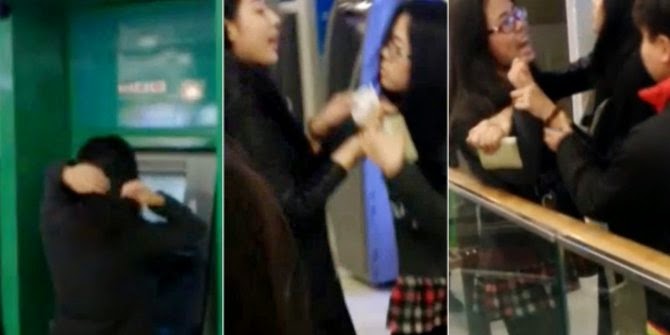 ATM Dipaki Untuk Bercermin, Perempuan China Disiksa Pengunjung Mall