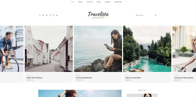 Travelista Blogger Template