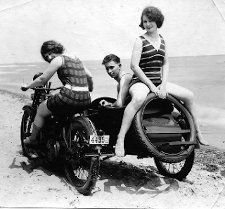 vintage picture beach