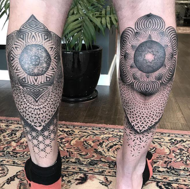 40 tatuagens masculinas para as panturrilhas que vão te deixar impressionado