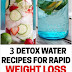 5 Detox Water Recipes For Rapid Weight Loss