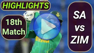 SA vs ZIM 18th Match