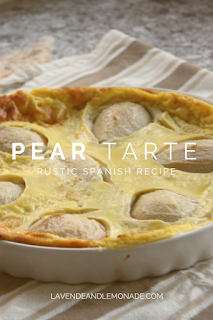 Rustic Spanish Pear Tarte - The perfect summer dessert!