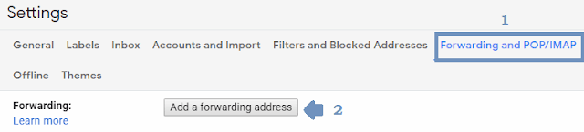 Add a forwarding address