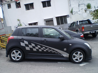 Matte black suzuki swift