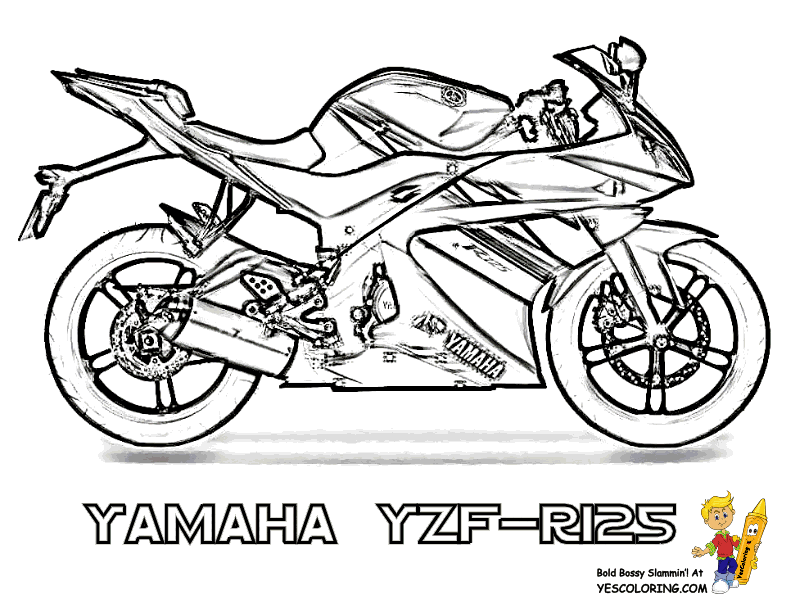 Mewarnai Gambar Motor Vespa - Gambar Mewarnai Gratis