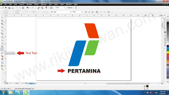 tutorial coreldraw cara membuat logo pertamina
