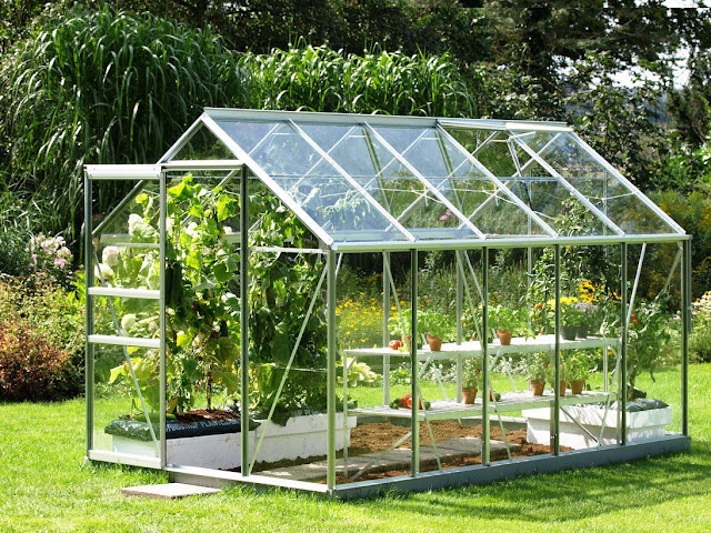 charming design of backyard greenhouse kits nice raised bed and small pot decor