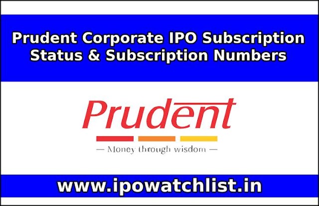 Prudent Corporate IPO Subscription Status & Subscription Numbers