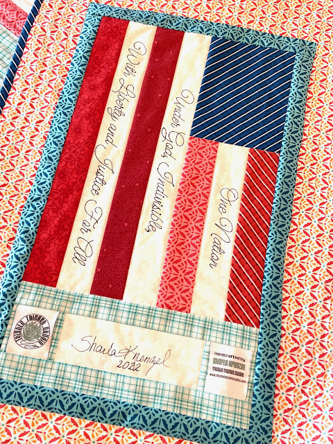 Flag Quilt By Thistle Thicket Studio. www.thistlethicketstudio.com