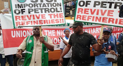 NLC Begins Solidarity Protest For ASUU In Lagos