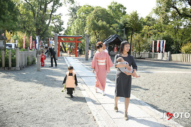 豊中稲荷神社で七五三出張撮影