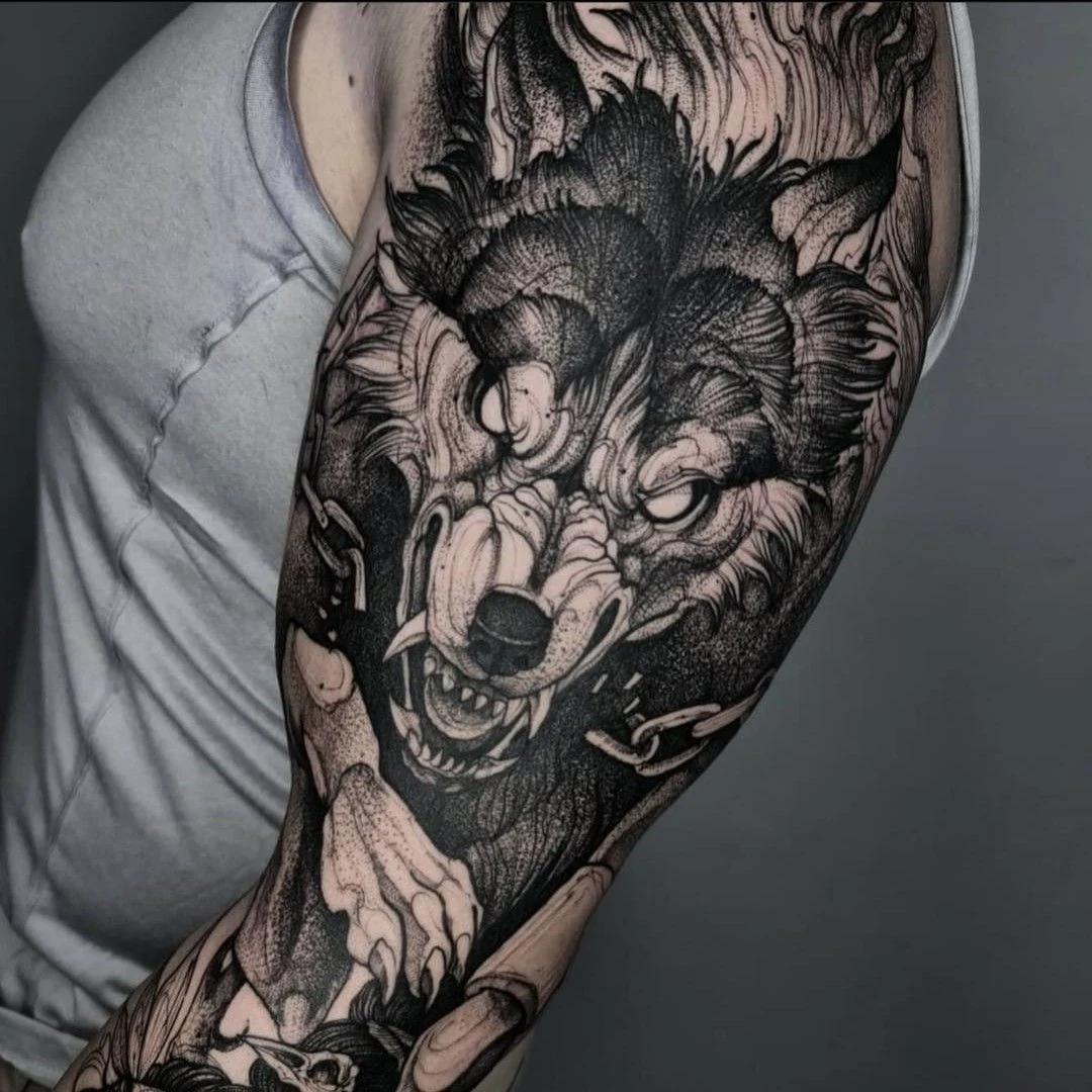 Tatuajes de lobos desde Belagoria Barcelona Estudio de tatuajes