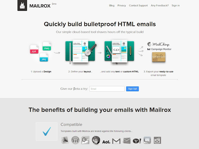 Iscomigoo Webdesign découvert: Mailrox, obtenez vos fichiers HTML et CSS à partir de vos mockups