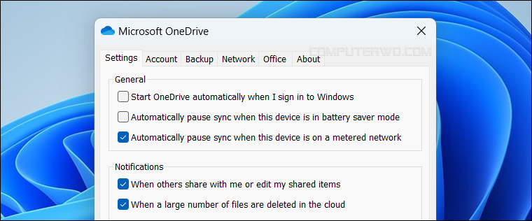 منع تشغيل OneDrive مع الإقلاع