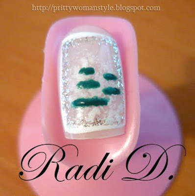 nail art - снежно борче