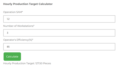 Hourly production target